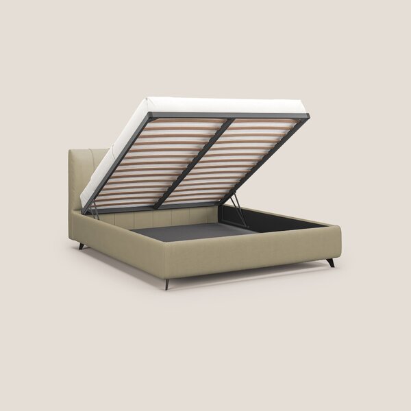 Bogart letto imbottito contenitore completamente sfoderabile in microf