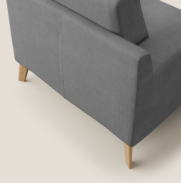 Danish poltroncina in tessuto morbido impermeabile T02 grigio