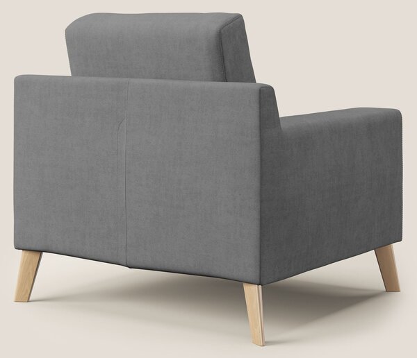 Danish poltroncina in tessuto morbido impermeabile T02 grigio