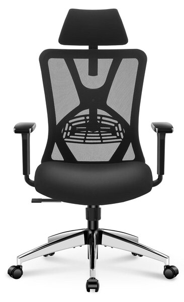 Sedia da ufficio ergonomica, realizzata in mesh, regolabile, con inclinazione fino a 130°