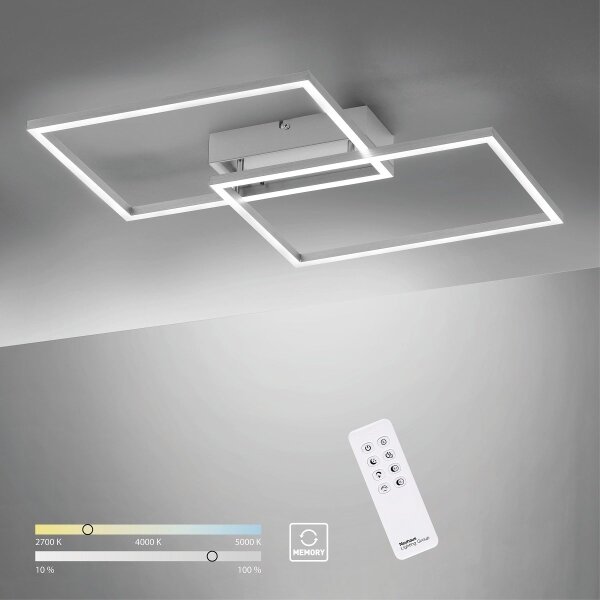 Leuchten Direkt 14018-55 - Lampadario a plafone LED dimmerabile IVEN 2xLED/15W/230V