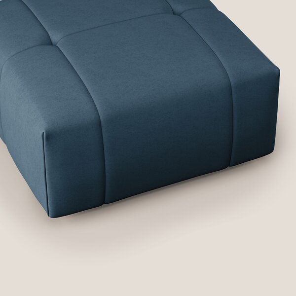 Giotto pouf in morbida microfibra effetto velluto impermeabile idrorep