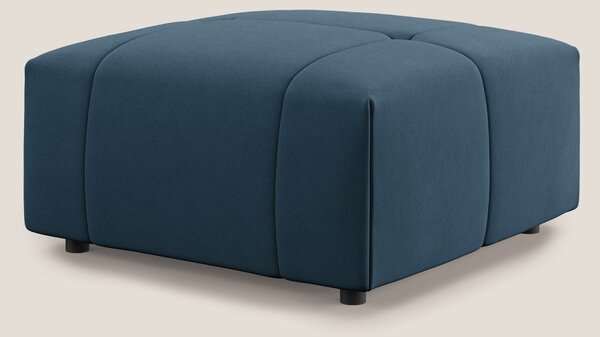 Giotto pouf in morbida microfibra effetto velluto impermeabile idrorep