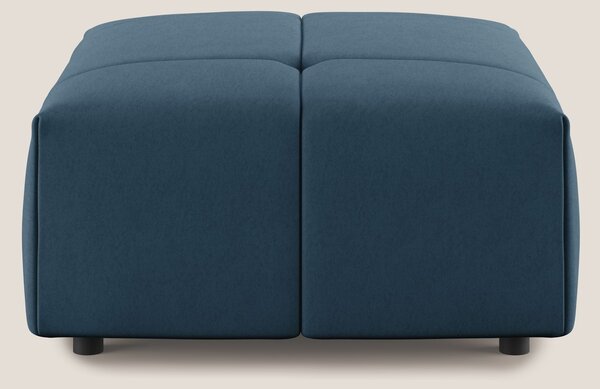 Giotto pouf in morbida microfibra effetto velluto impermeabile idrorep