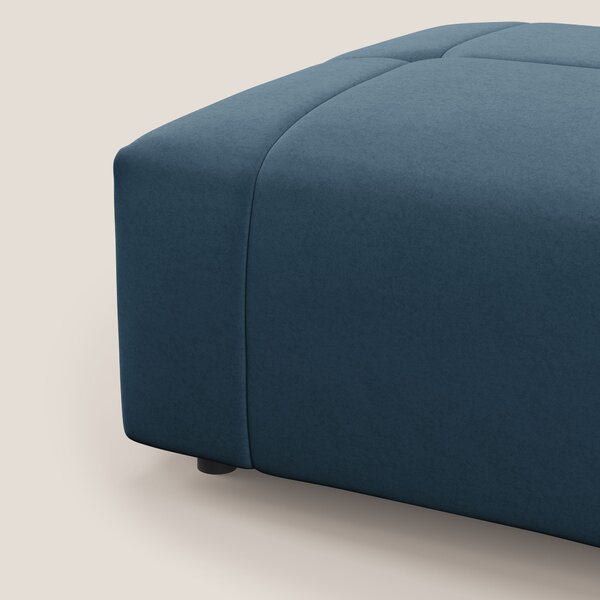 Giotto pouf in morbida microfibra effetto velluto impermeabile idrorep