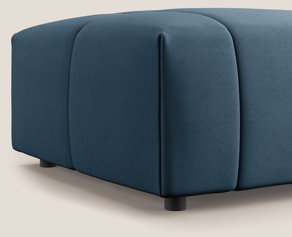 Giotto pouf in morbida microfibra effetto velluto impermeabile idrorep