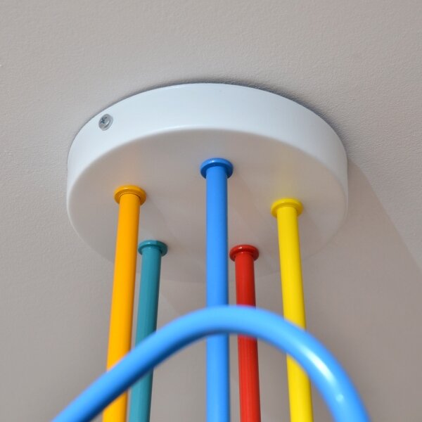Lampadario LED da soffitto per bambini OXFORD 5xE27/15W/230V