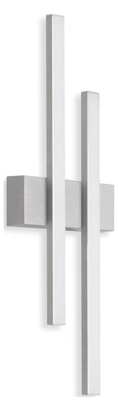 Telefunken - Applique LED da esterno 2xLED/4W/230V IP44, argento