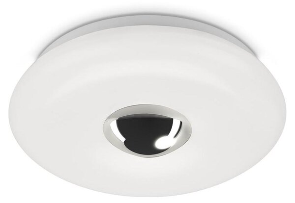 Lampada da soffitto a LED, bianco-cromato, LED/12W