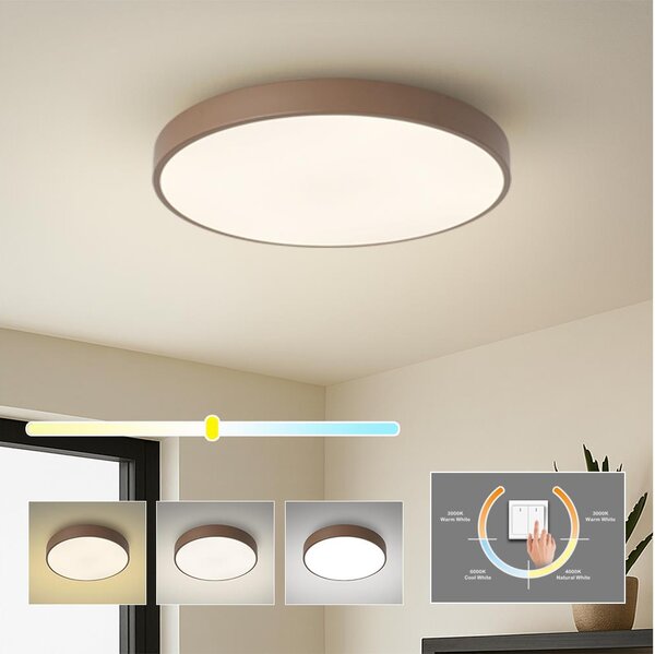 Brilagi - Plafoniera LED POOL LED/60W/230V 3000/4000/6000K 50 cm marrone