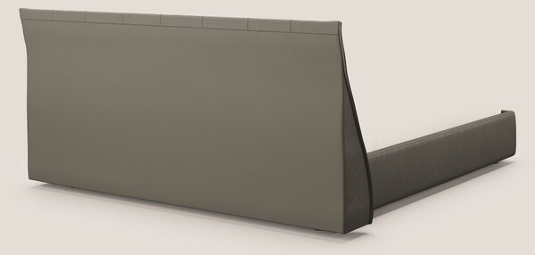 Clizia letto imbottito di design con vano contenitore in ecopelle impe