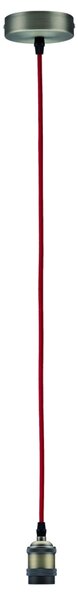 Pendente vintage con attacco E27 rosso brunito Paulmann 503.23