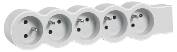 Multipresa compatta hardwire, 5 prese bianco