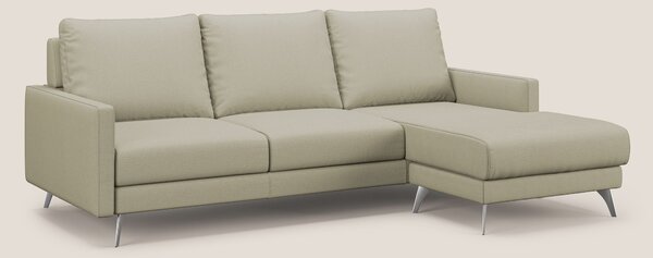 Klimt Divano angolare con sedute scorrevoli in tessuto morbido smacchi