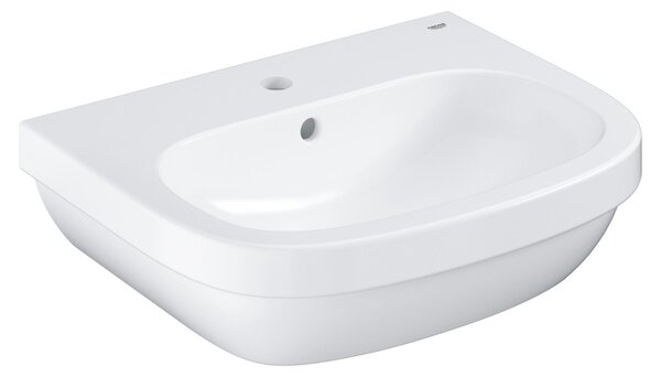 Lavabo in Vetroceramica GROHE Euro 55 cm, sospeso, troppopieno, 1 foro per rubinetto
