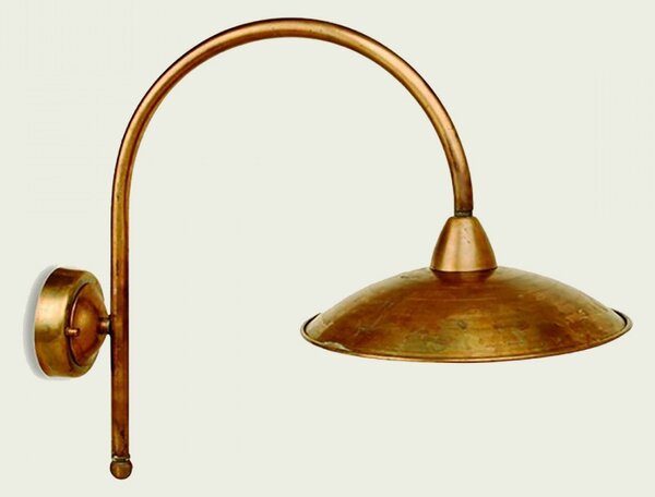 Applique esterno rustico lampadari bartalini crisgo ab30 e27 led ottone lampada parete - Lampadari Bartalini