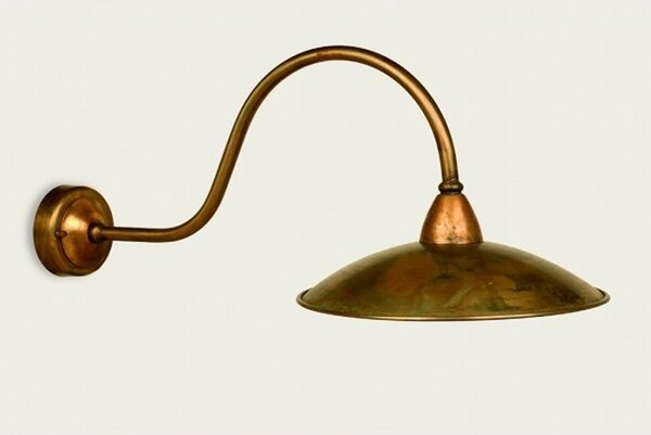 Applique esterno rustica lampadari bartalini criscu a30 e27 led ottone lampada parete - Lampadari Bartalini