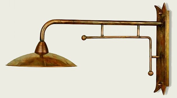 Applique esterni rustico lampadari bartalini crisdi ah30 e27 led ottone lampada parete - Lampadari Bartalini