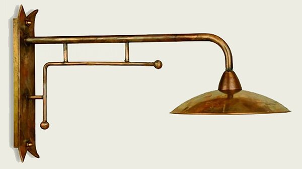 Applique esterni rustico lampadari bartalini crisdi ah30 e27 led ottone lampada parete - Lampadari Bartalini