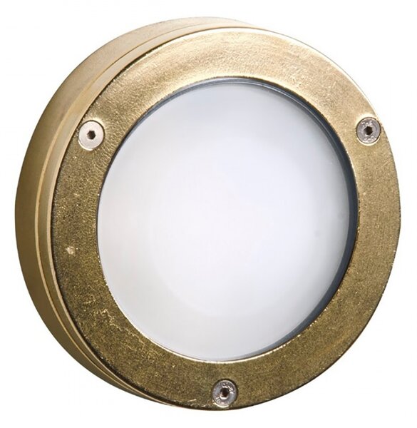 Applique esterno rustico lampadari bartalini sol 1 ov 831 ao gx53 led ottone lampada parete soffitto - Lampadari Bartalini