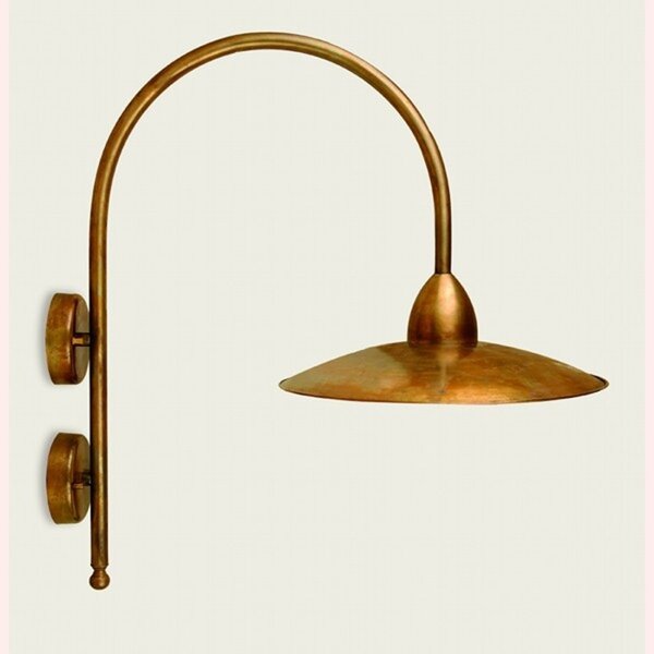 Applique esterno rustico lampadari bartalini crisgo ab35 e27 led ottone lampada parete - Lampadari Bartalini