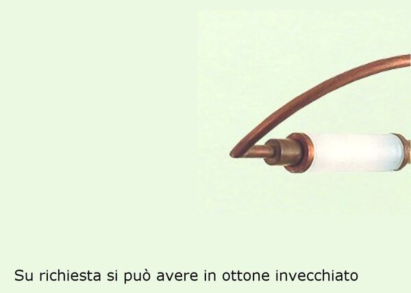 Applique moderno lampadari bartalini luna a2 r7s led metallo vetro lampada parete soffitto - Lampadari Bartalini