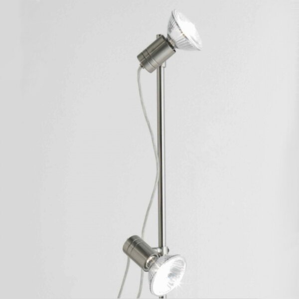 Piantana moderna illuminando zeus te 2 nk e27 led metallo spot orientabile - Illuminando