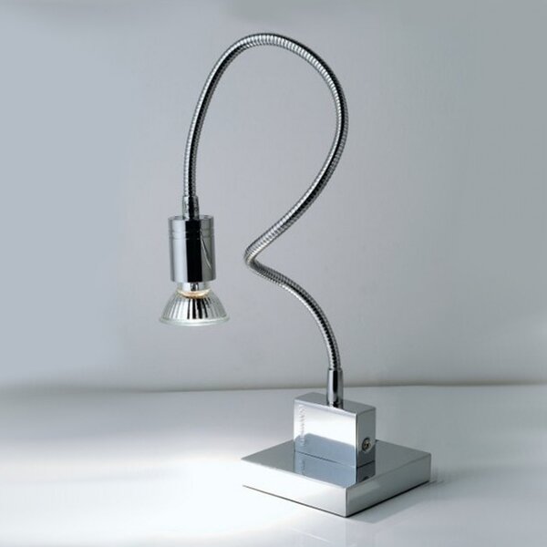Abat-jour illuminando ginevra flexi gu10 led 7w 3000°k lampada tavolo moderna flessibile orientabile interno - Illuminando
