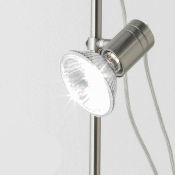 Piantana moderna illuminando zeus te 2 nk e27 led metallo spot orientabile - Illuminando