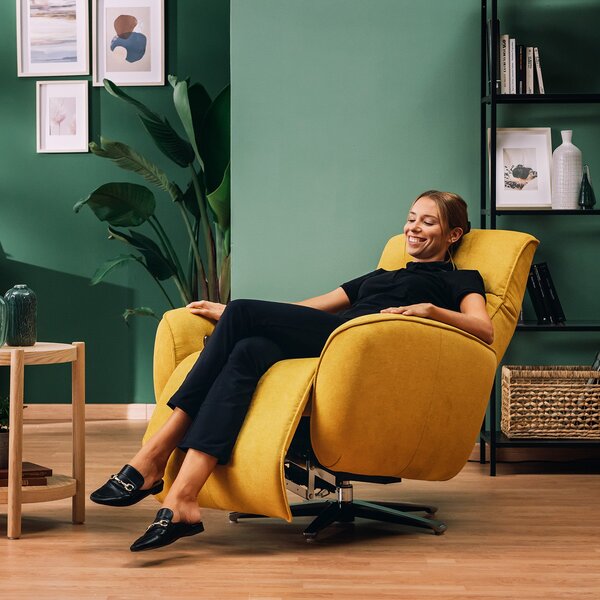 EVA Poltroncina RELAX in morbido tessuto impermeabile T02 giallo