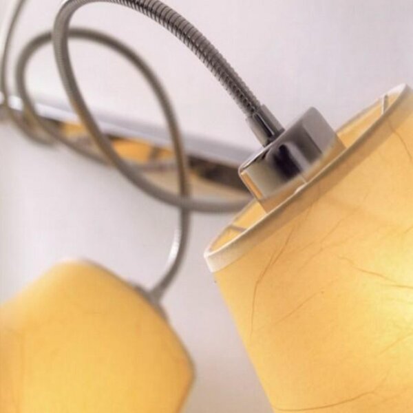 Applique illuminando soft ap5 e27 led paralume metallo flessibile - Illuminando