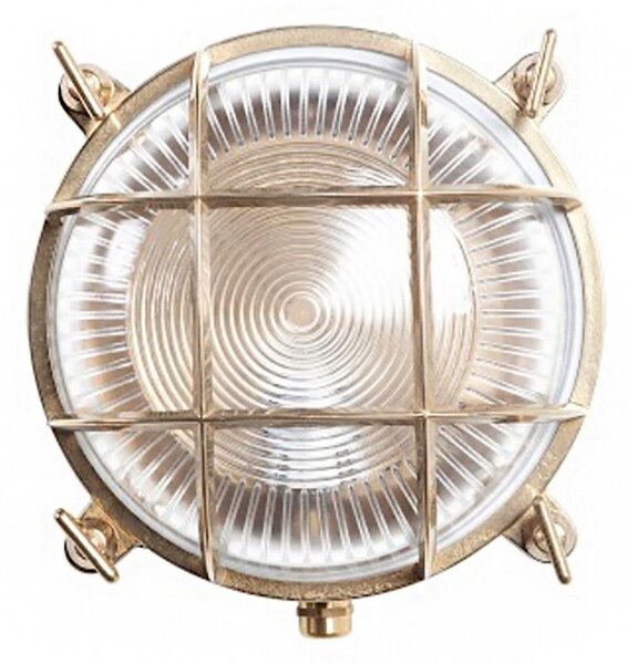 Applique esterno rustico lampadari bartalini gabbietta 896 898 ao e27 led ottone vetro lampada parete soffitto - Lampadari Bartalini