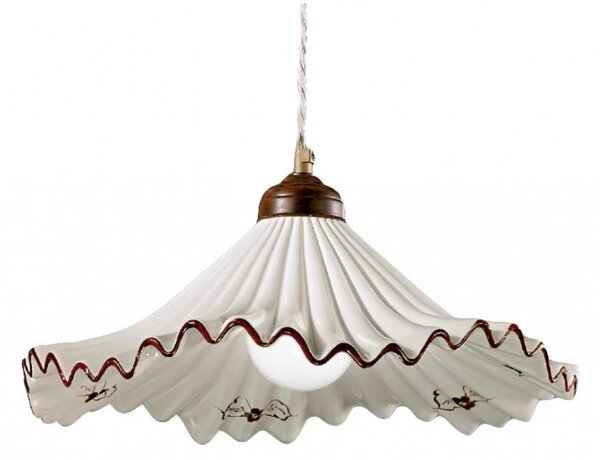 Lampadario classico due p illuminazione anna sg cp e27 led metallo ceramica saliscendi - Due P Illuminazione