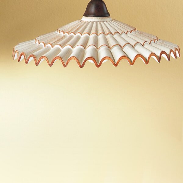 Plafoniera rustica due p illuminazione vania pl e27 led ceramica lampada soffitto - Due P Illuminazione