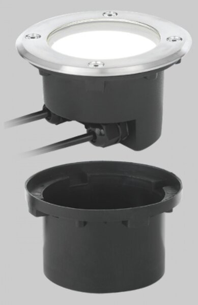 Faretto incasso pan international oblo micro est355 gx53 5w led scomparsa calpestabile - Pan International