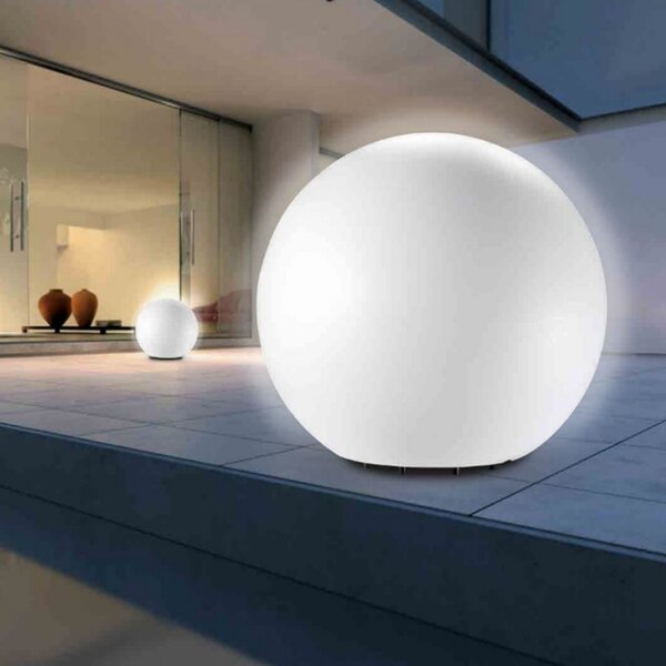 Lampada terra pan international sphere est505 est506 est507 e27 led sfera termoplastico - Pan International