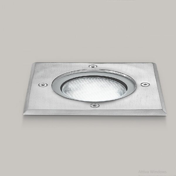 Faretto incasso acciaio gea led skeiron ges261 led ip67 spot terra quadrato calpestabile esterno gx53 - Gea Led