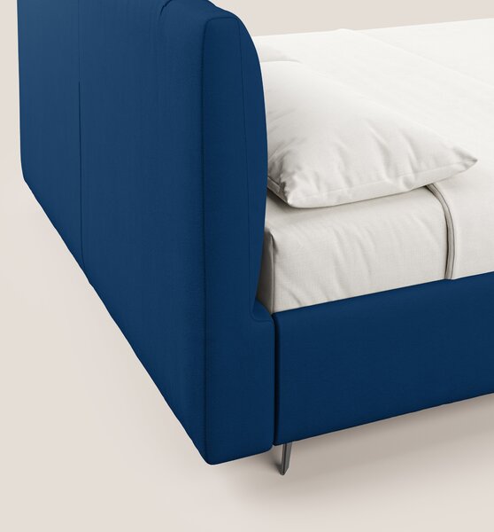 Bogart letto imbottito contenitore completamente sfoderabile in microf