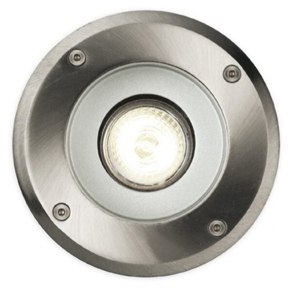 Faretto incasso led moderno pan international king est001 gu10 tondo calpestabile esterno ip67 - Pan International