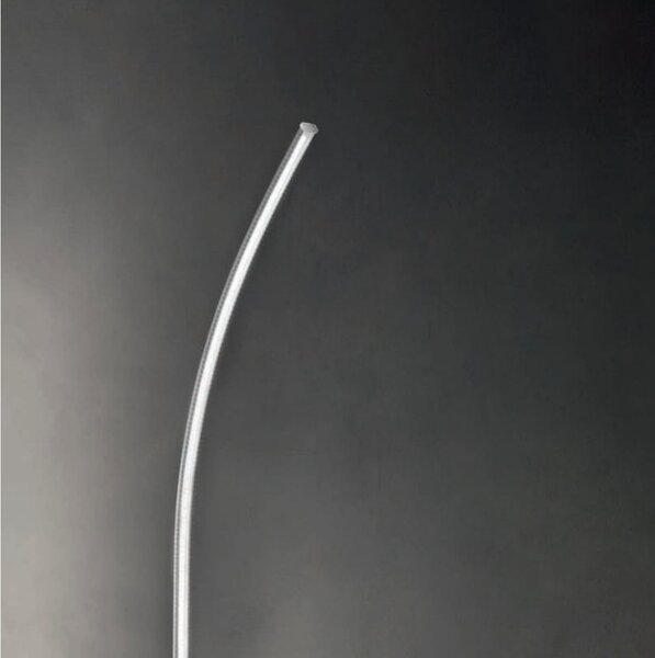 Piantana moderna fratelli braga traccia 2053 t2 b19 10 led dimmerabile metallo metacrilato - Fratelli Braga