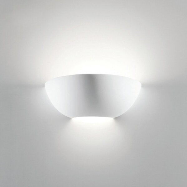 Applique gesso belfiore 9010 filla 9207.41 e27 led lampada parete biemissione classica moderna - Belfiore - 9010