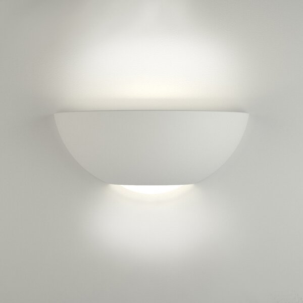 Applique gesso belfiore 9010 filla 9207.41 e27 led lampada parete biemissione classica moderna - Belfiore - 9010