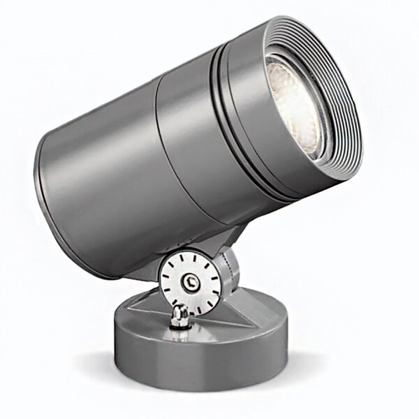 Faretto spot moderno pan international shoot est752 base led lampada terra alluminio - Pan International