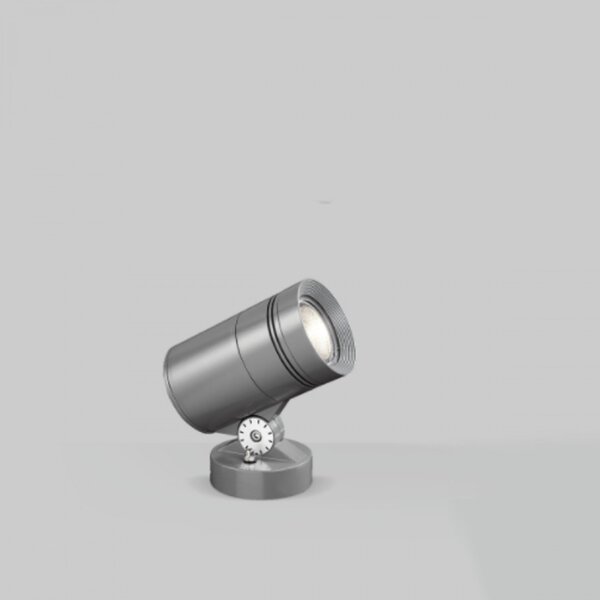 Faretto spot moderno pan international shoot est752 base led lampada terra alluminio - Pan International