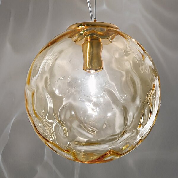 Lampadario classico due p illuminazione 2585 e27 e14 led vetro sospensione - Due P Illuminazione