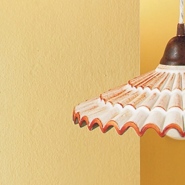 Plafoniera rustica due p illuminazione vania pl2 e14 led ceramica lampada soffitto - Due P Illuminazione