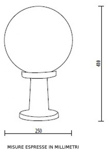 Lampioncino moderno lampadari bartalini d.0107 le 25 blk op db.0618 e27 led resina pmma lampada terra - Lampadari Bartalini Esterno