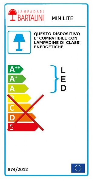 Lampada picchetto lampadari bartalini minilite 6002 p blk db.0011 e27 led duralighting lampada terra - Lampadari Bartalini Esterno