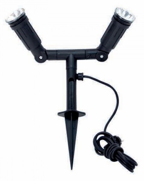 Lampada picchetto lampadari bartalini par 20 2 p blk ob.0033 e27 led duralighting lampada terra orientabile - Lampadari Bartalini Esterno