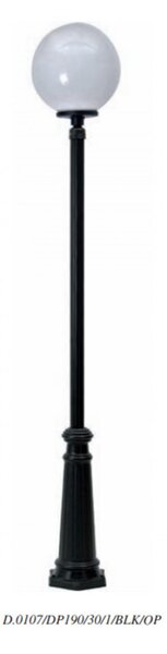 Lampione moderno lampadari bartalini d.0107 dp190 30 1 blk op db.0619 e27 led resina pmma lampada terra - Lampadari Bartalini Esterno